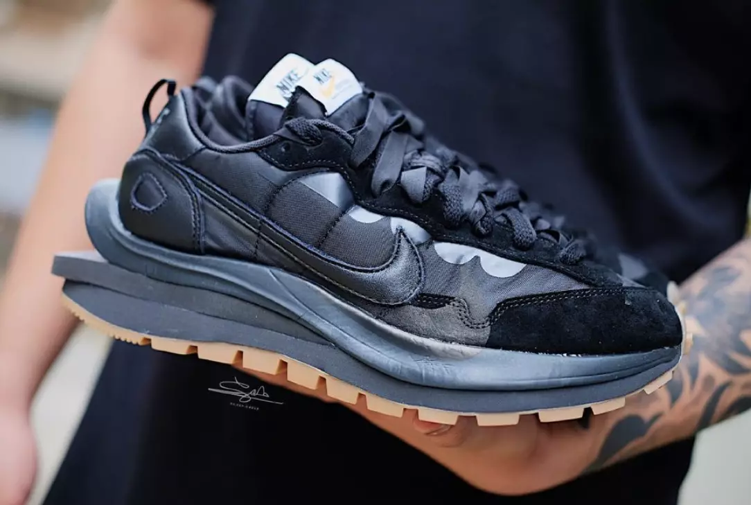 Sacai x Nike VaporWaffle Off-Noir Black Gum DD1875-001 Fecha de lanzamiento