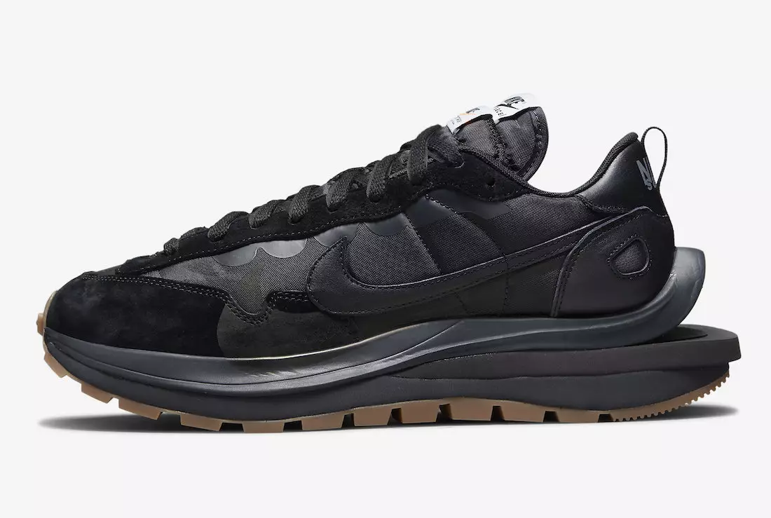 Sacai Nike VaporWaffle Black Gum DD1875-001 Tarehe ya Kutolewa