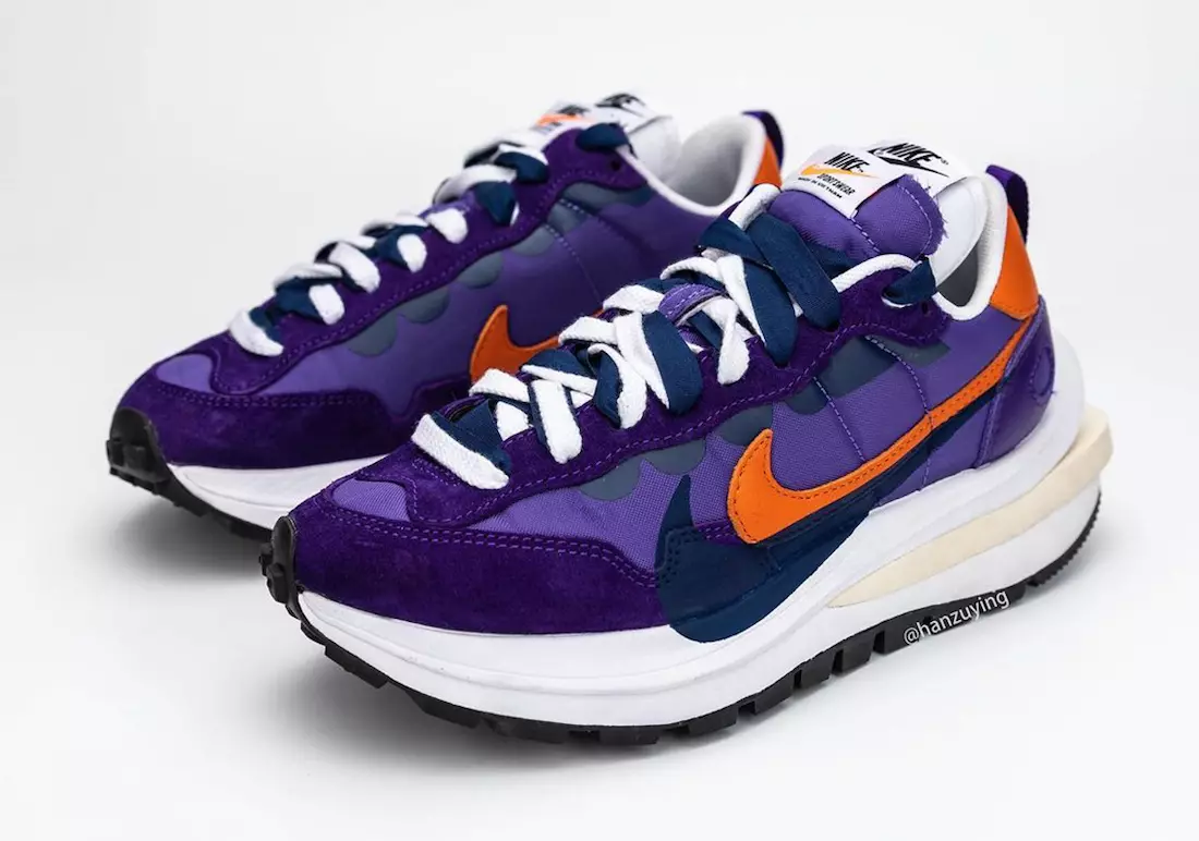 Sacai Nike VaporWaffle Dark Iris Purple Išleidimo data