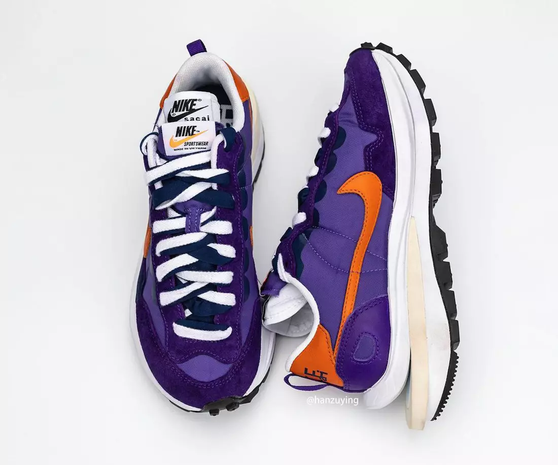 Sacai Nike VaporWaffle Giza Iris Purple Tarehe ya Kutolewa