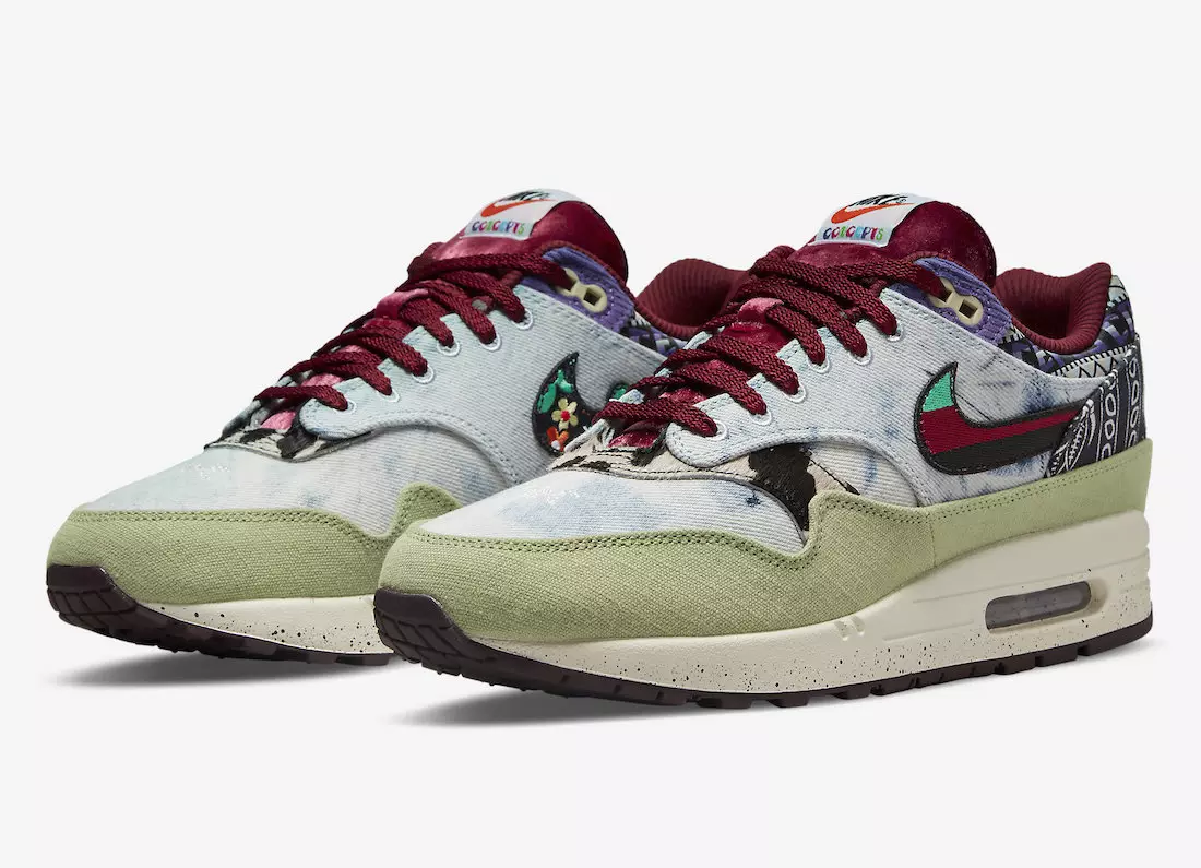 Koncepciók Nike Air Max 1 DN1803-300 Megjelenés dátuma