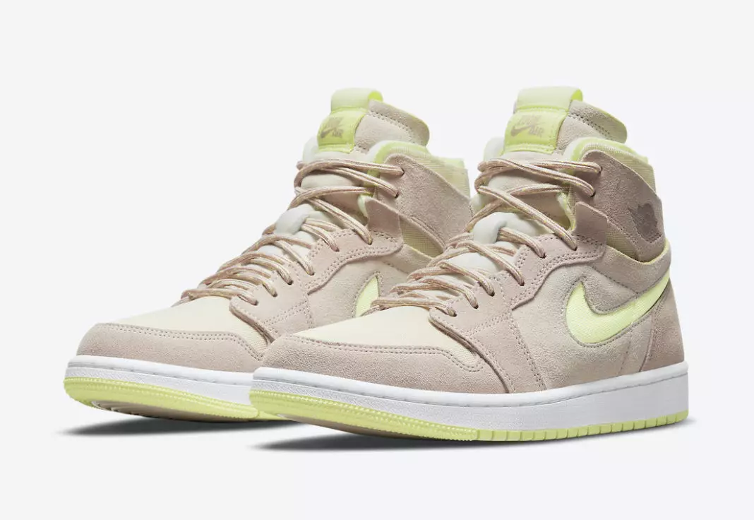 Air Jordan 1 Zoom CMFT Pearl White Fossil Lemon Twist CT0979-200 Data de llançament