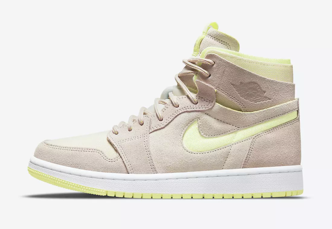 Air Jordan 1 Zoom CMFT Pearl White Fossil Lemon Twist CT0979-200 Data premiery