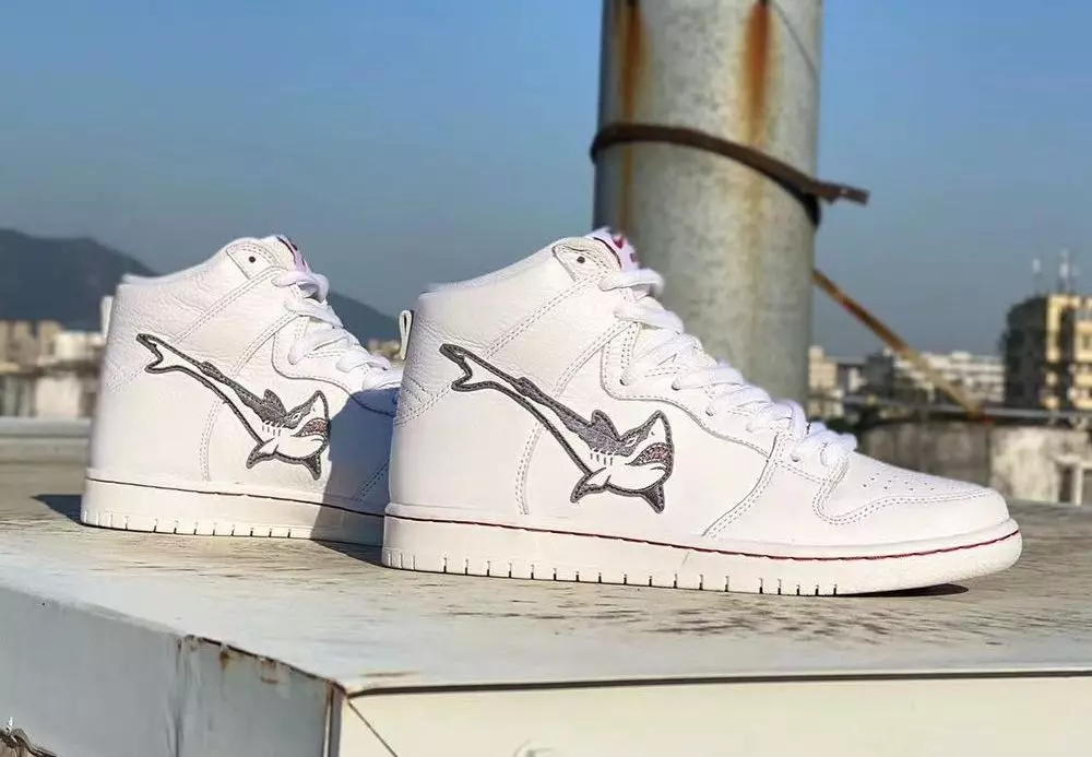 Data e lëshimit të Oski Nike SB Dunk High White Shark