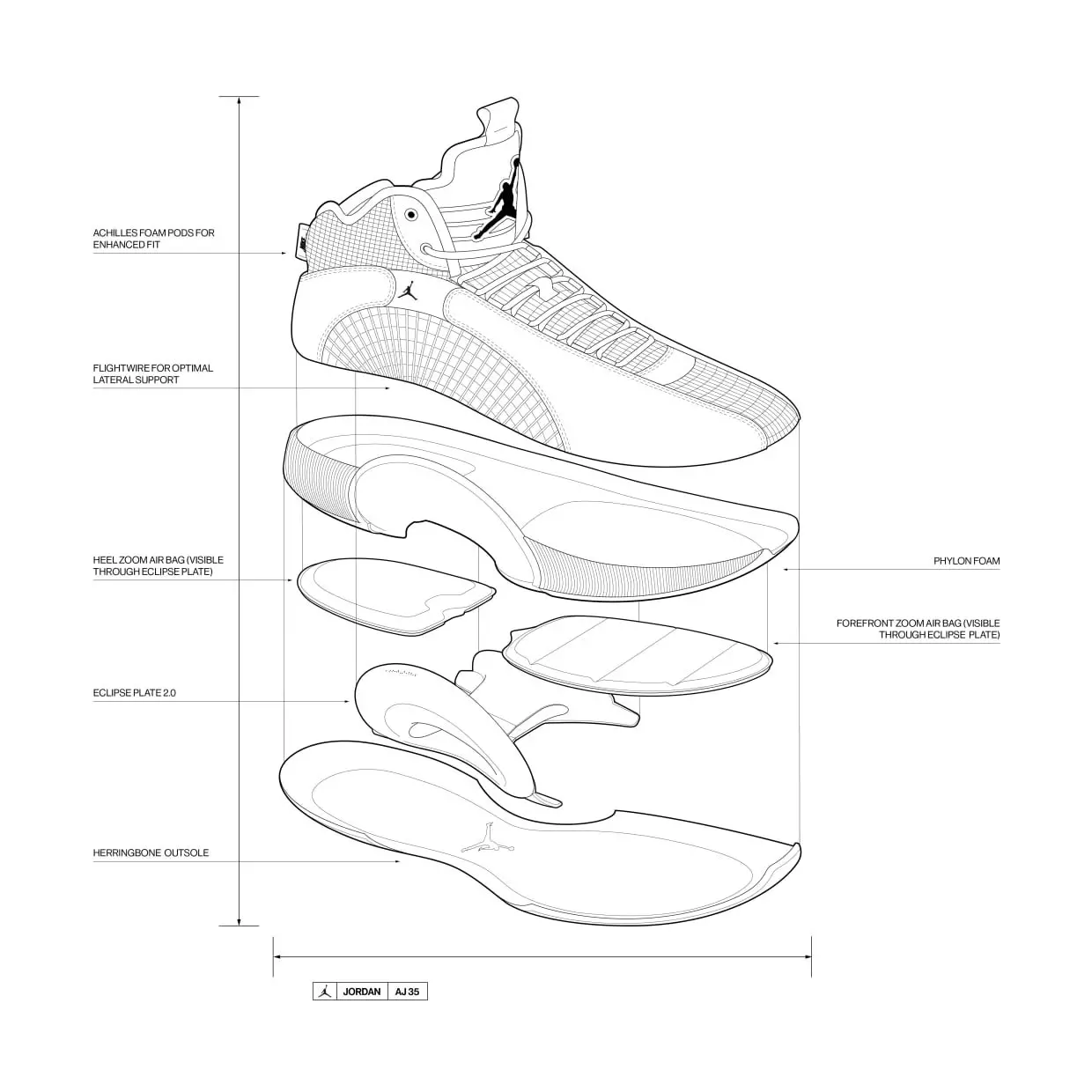 Air Jordan XXXV 35 Skica