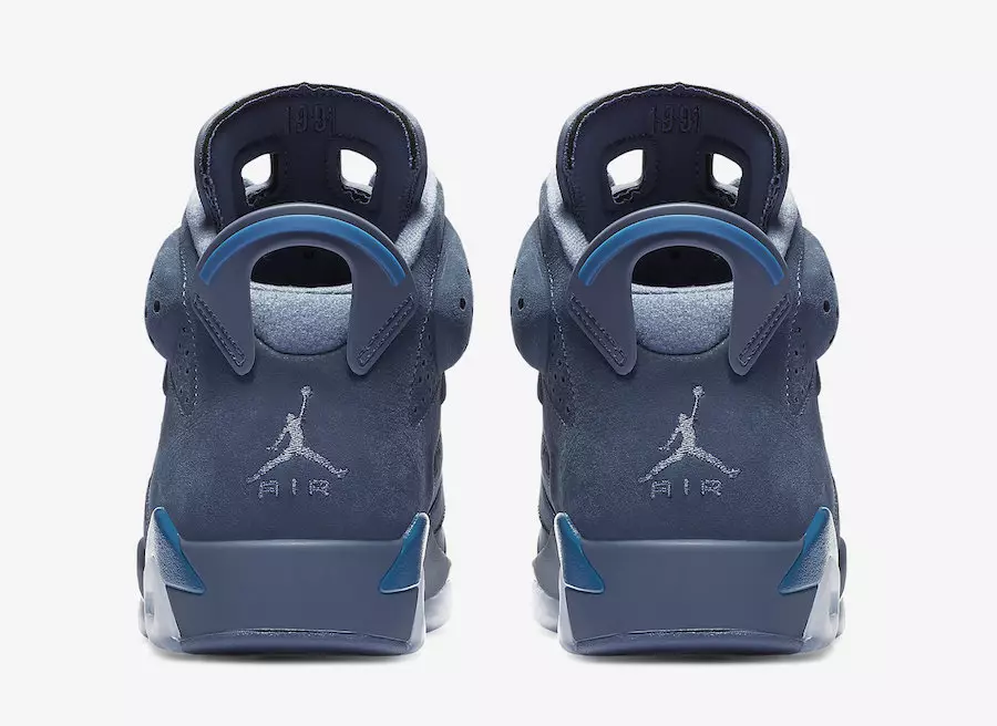 Air Jordan 6 Retro diffuzli ko'k 384664-400 Chiqarilgan sana narxi