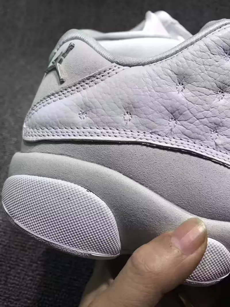 Air Jordan 13 Low Blanc Métallisé Argent Pur Platine