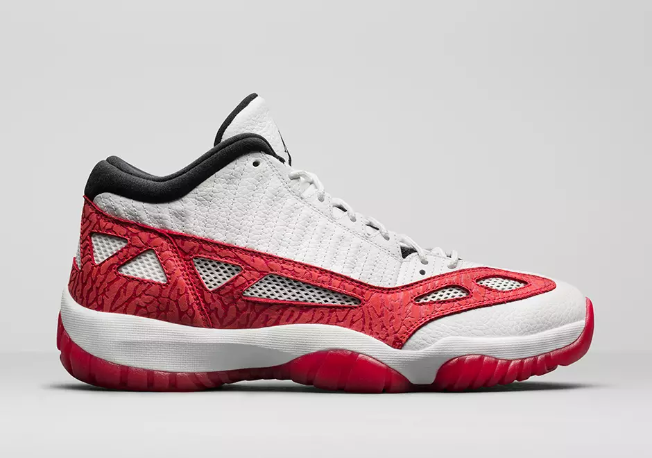 Air Jordan 11 Low IE Fire Red מעלדונג טאָג