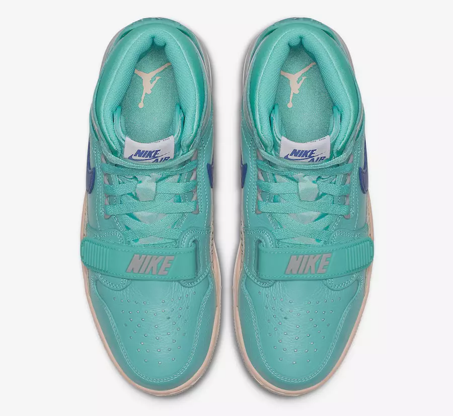 Date de sortie de la Jordan Legacy 312 Hyper Jade Bleu vif AV3922-348