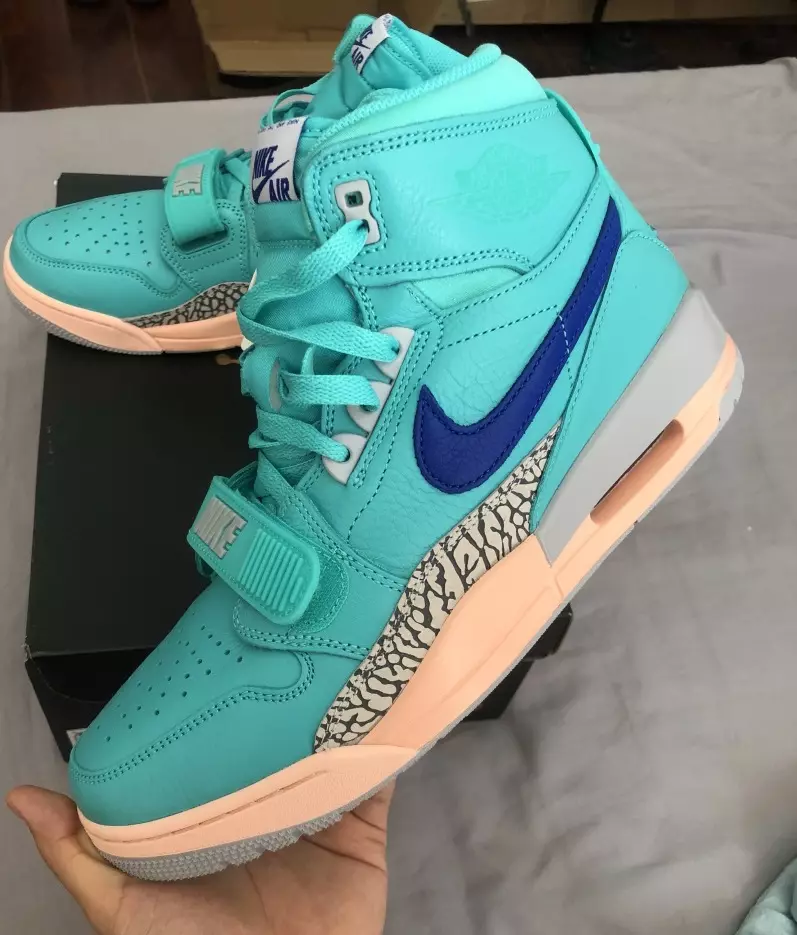 Air Jordan Legacy 312 Hyper Jade Azul brillante AV3922-348 Fecha de lanzamiento