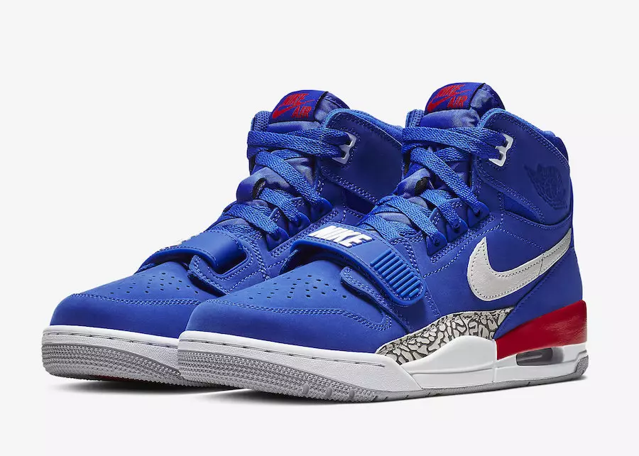 „Air Jordan Legacy 312“ bus išleistas Detroito „Pistons“ spalvomis