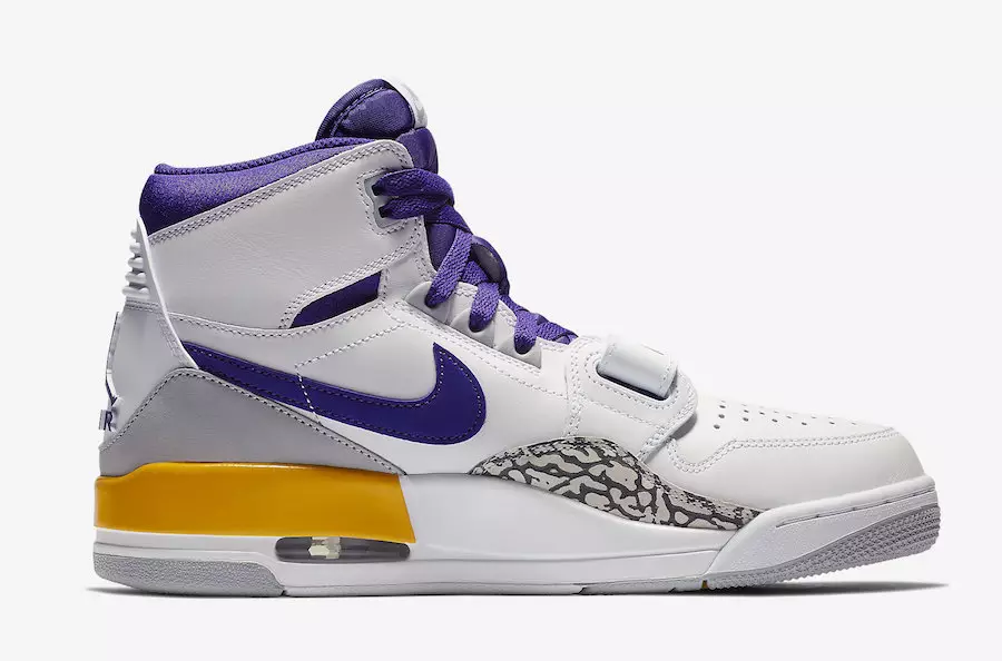 Air Jordan Legacy 312 Lakers AV3922-157 väljalaskekuupäev