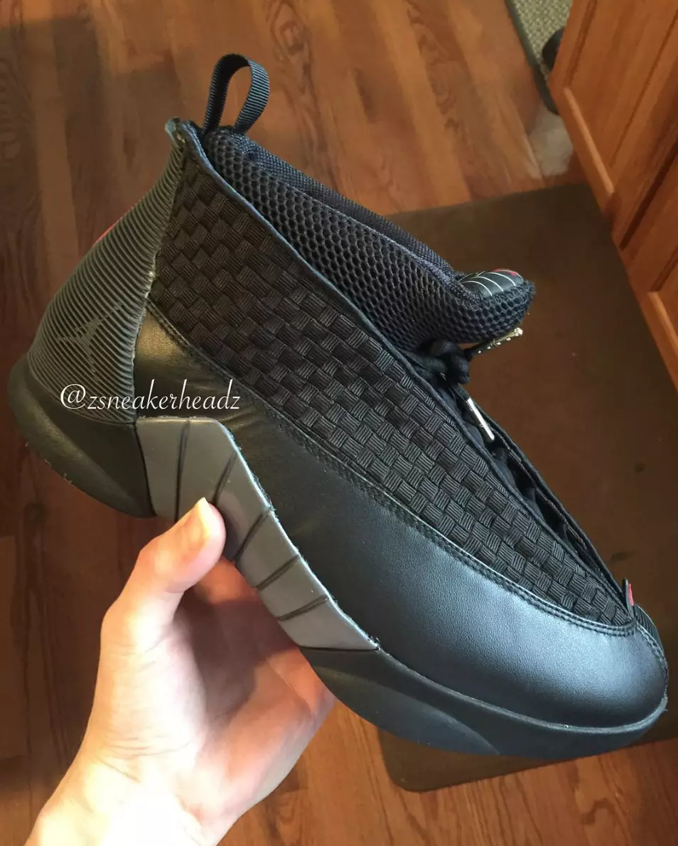 Air Jordan 15 2017 רעטראָ שווארצע רויט