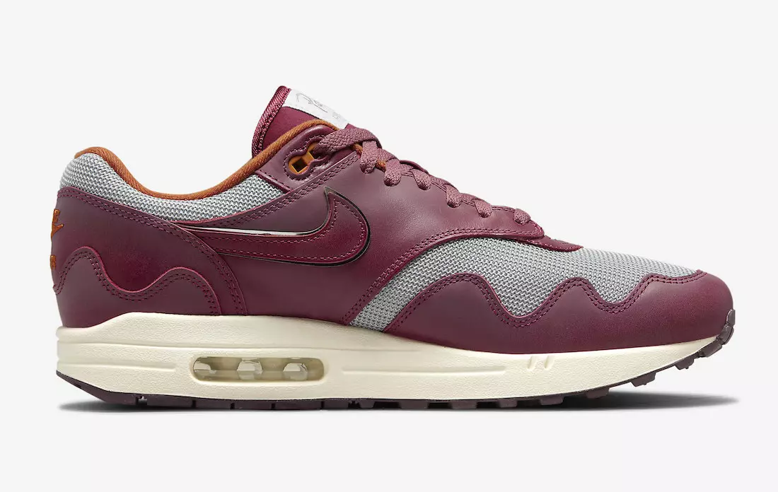 Patta Nike Air Max 1 Rush Maroon DO9549-001 Fecha de lanzamiento