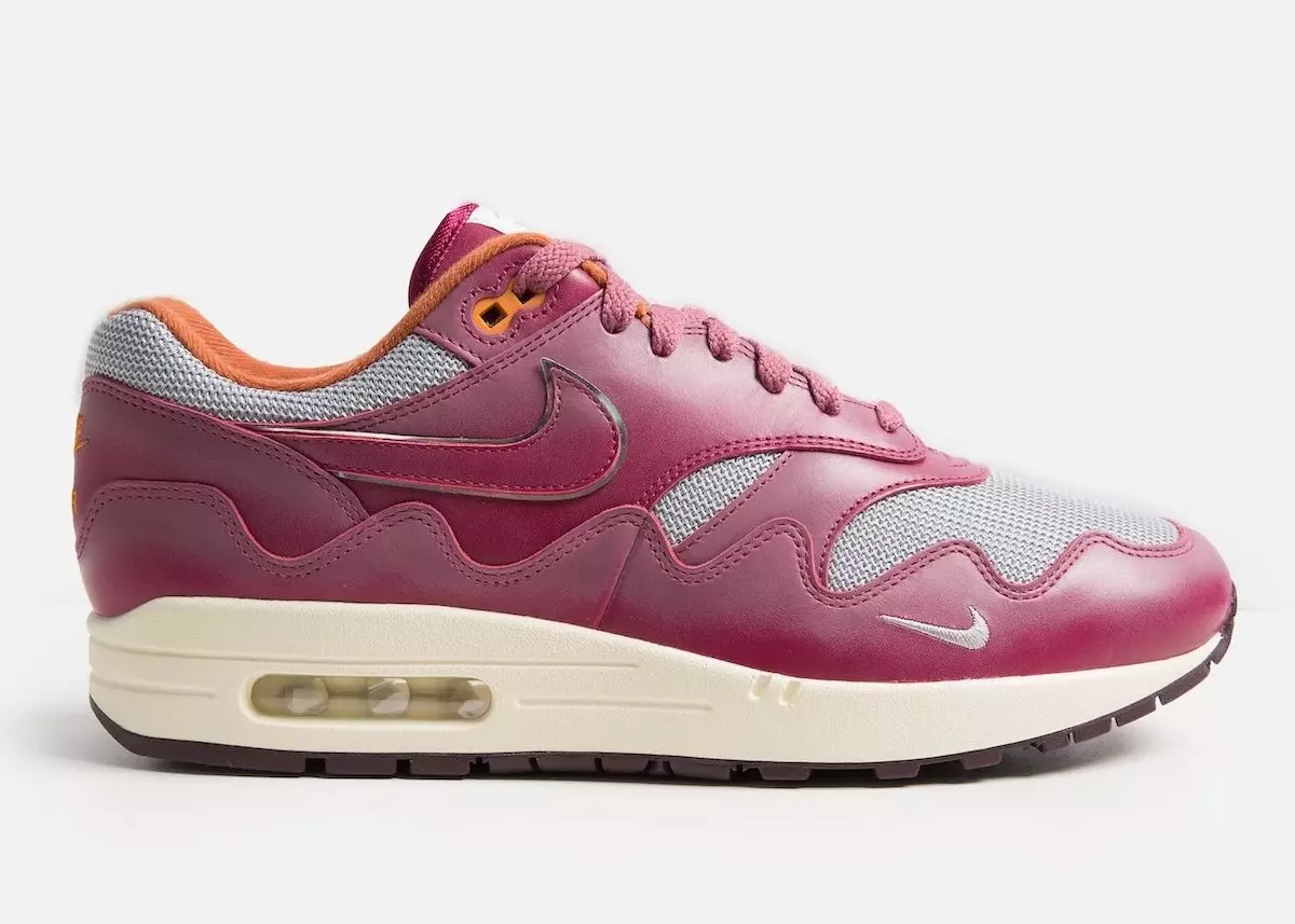 Patta Nike Air Max 1 Rush Maroon DO9549-001 Санаи барориши