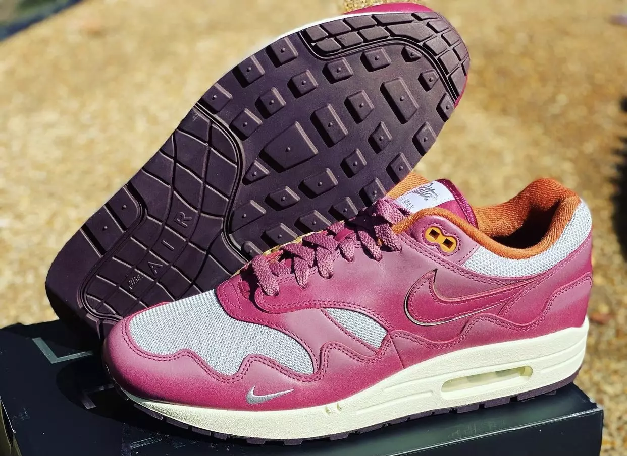 Patta Nike Air Max 1 Night Maroon Дата на издаване