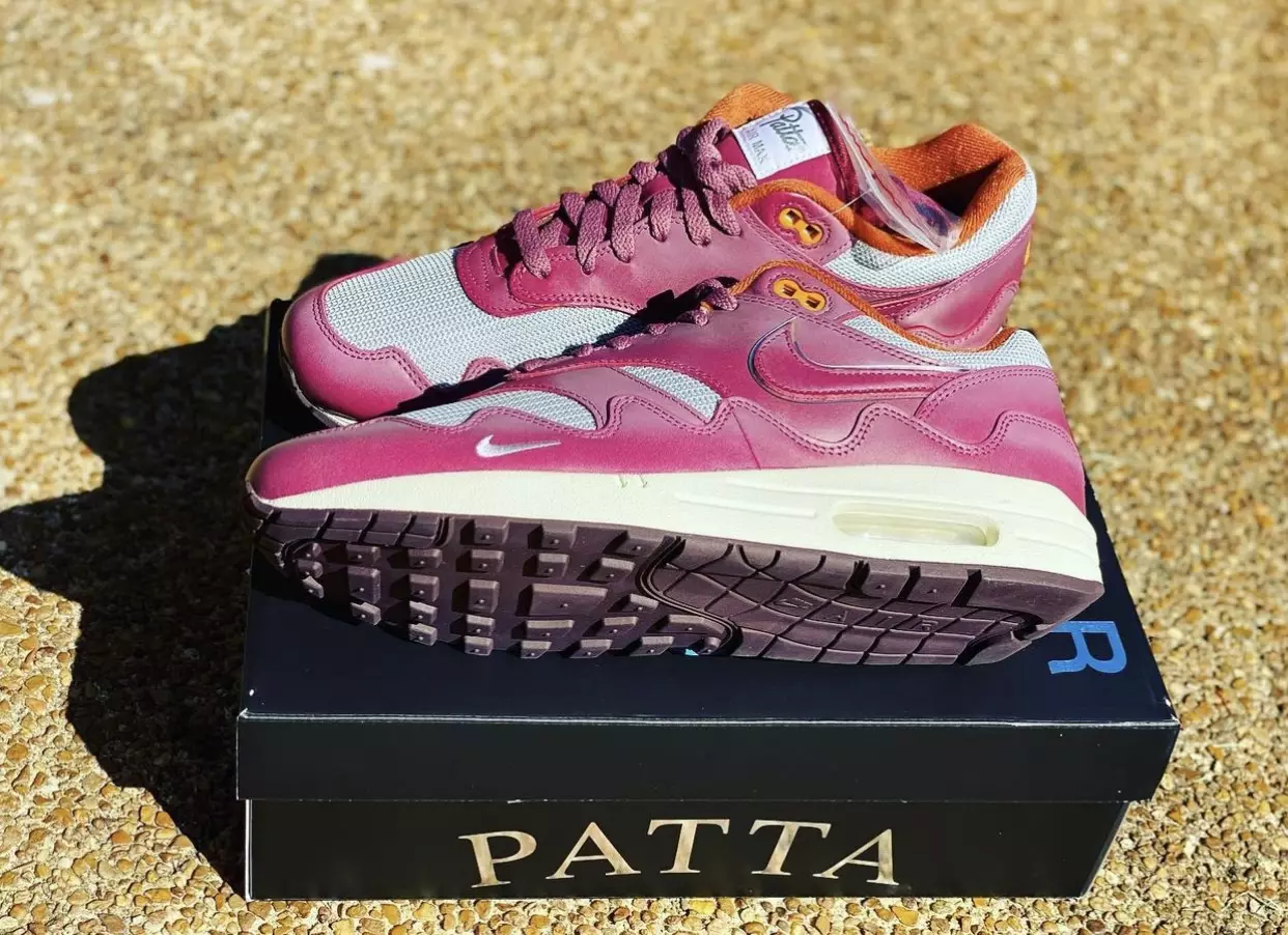 Patta Nike Air Max 1 Night Maroon Дата на издаване