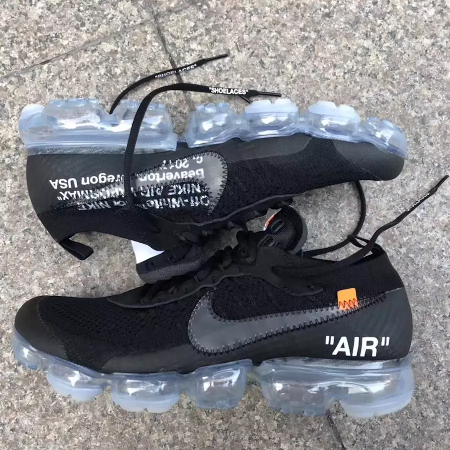 Off-White Nike VaporMax 블랙 화이트 2018 출시일