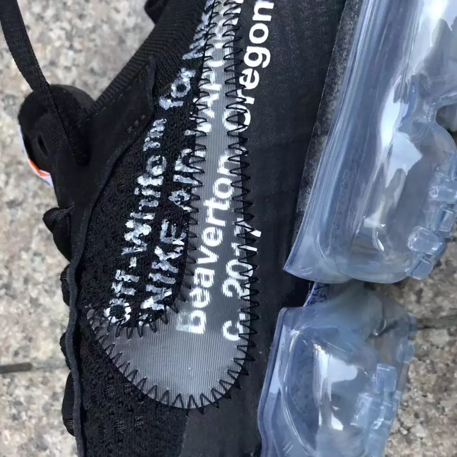 Off-White Nike VaporMax Black White 2018 Datum izdavanja