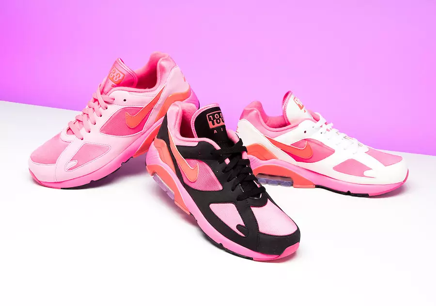 Shikim i detajuar në paketën COMME des Garçons x Nike Air Max 180