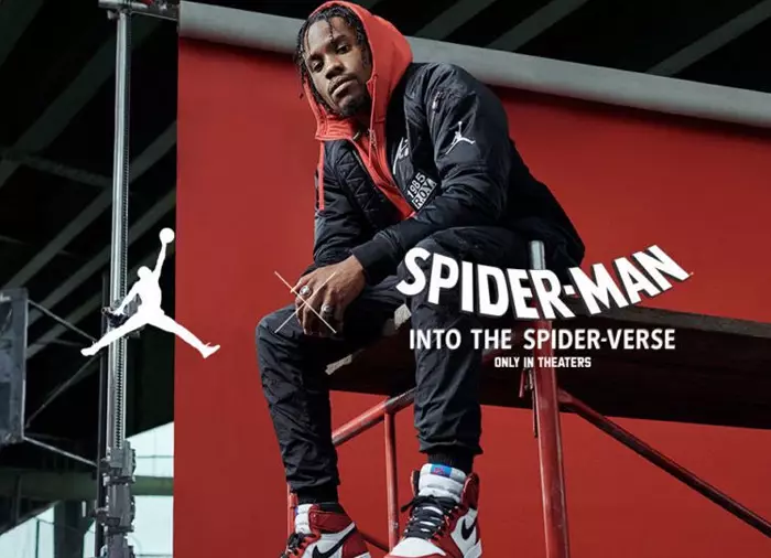 Miles Morales sjálfur klæðist Air Jordan 1 Retro High OG