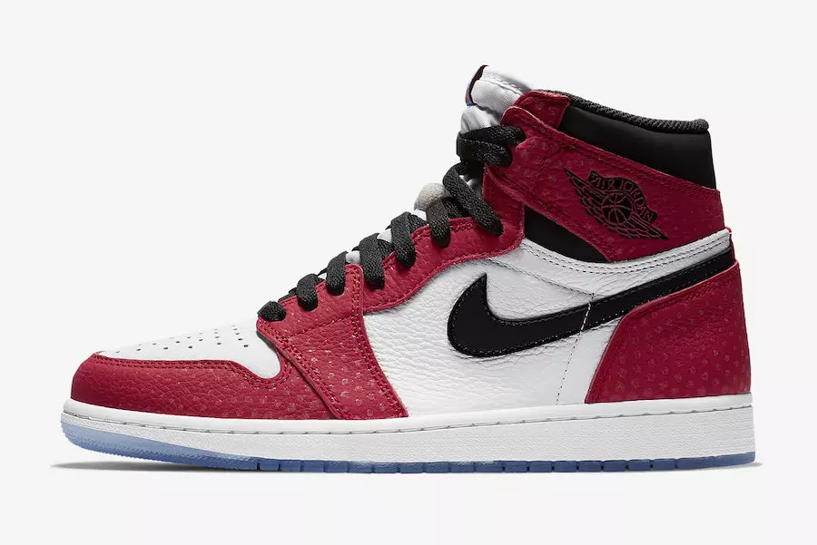 Air Jordan 1 Origin Story Spider-Verse 555088-602 ထုတ်ဝေသည့်နေ့စွဲ စျေးနှုန်း