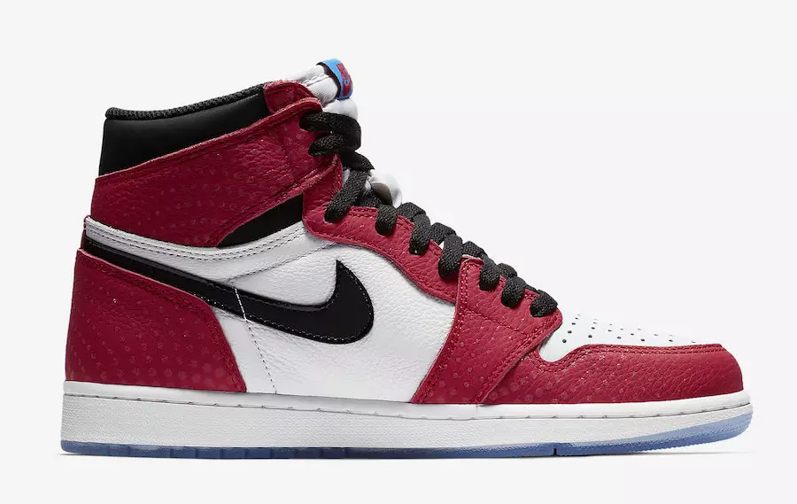 Air Jordan 1 Origin Story Spider-Verse 555088-602 Թողարկման ամսաթիվ Գինը