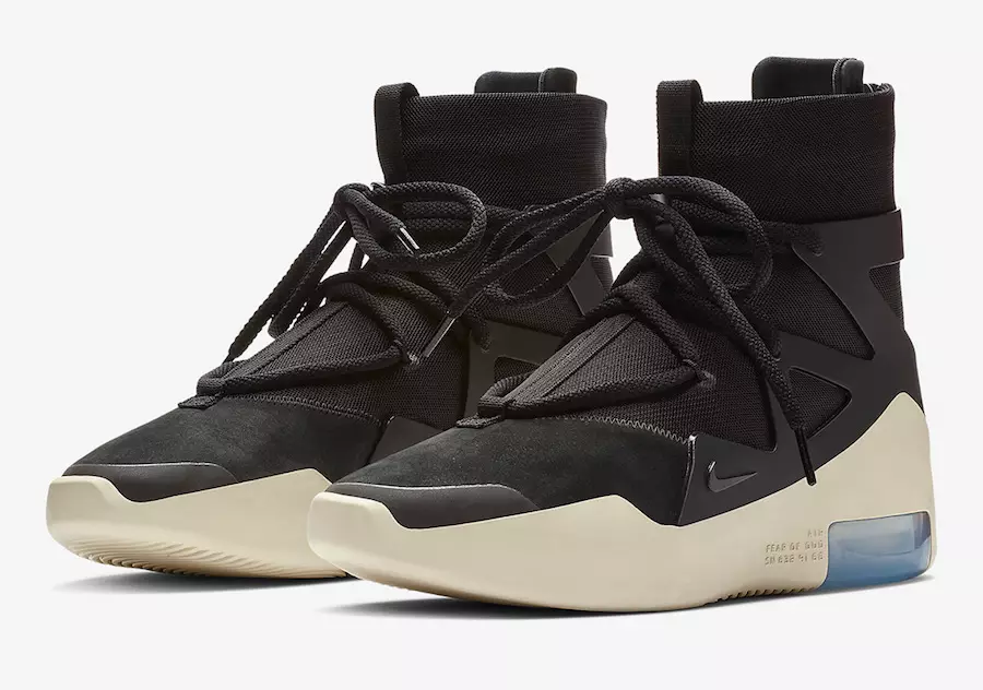 Opinberar myndir af Nike Air Fear of God 1 í svörtu