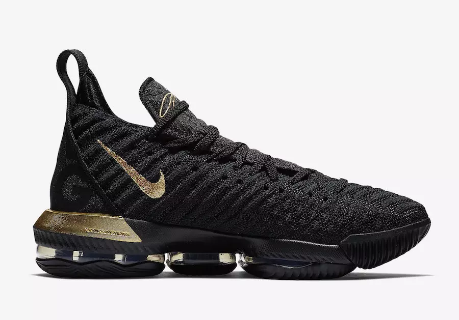 Nike LeBron 16 Im King Black Gold BQ5970-007 izlaišanas datums