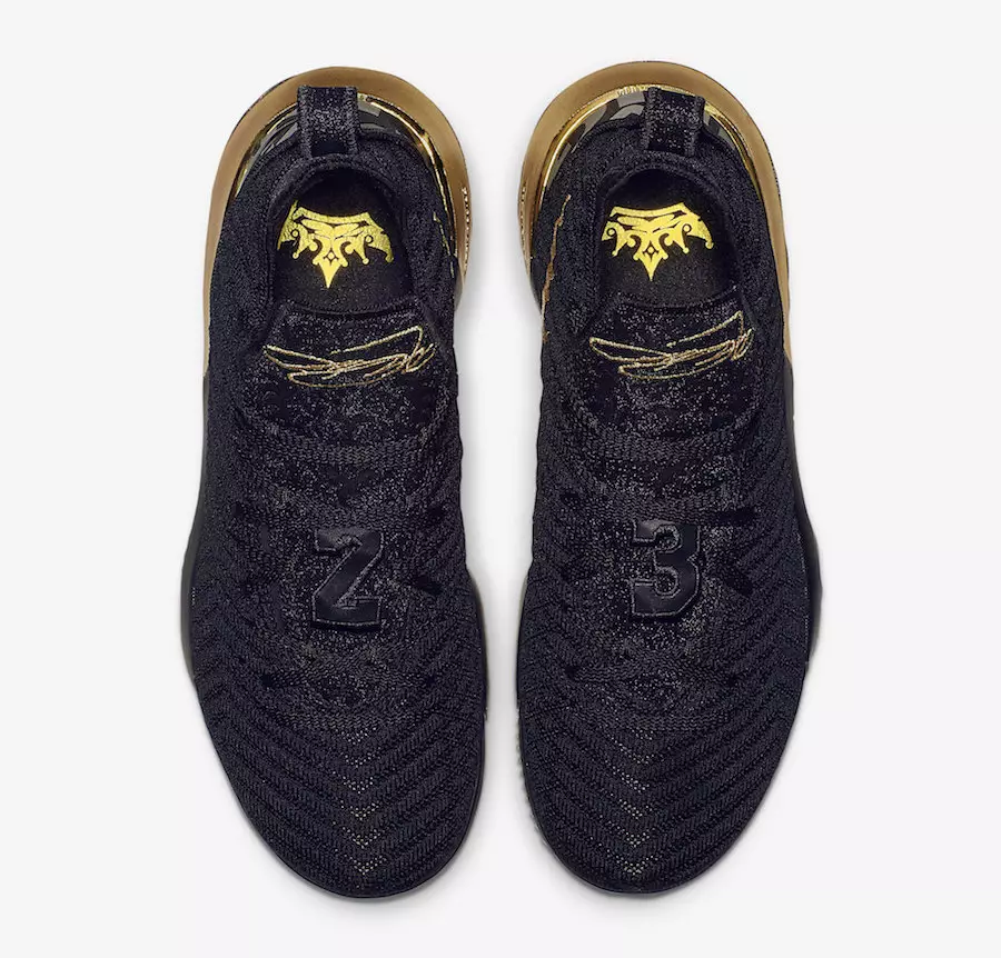 Nike LeBron 16 Im King Black Gold BQ5970-007 रिलीज की तारीख