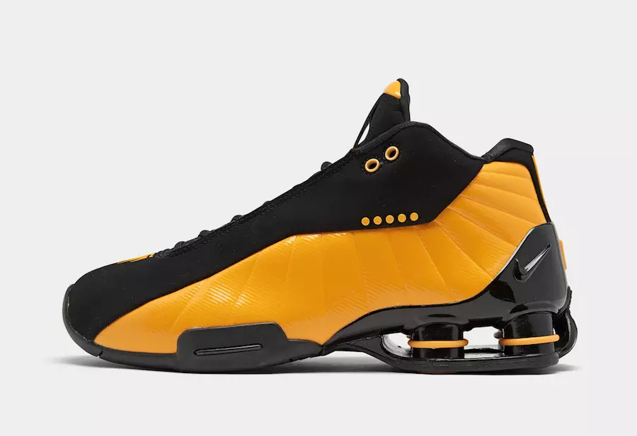 Nike Shox BB4 Black University Gold AT7843-002 Utgivningsdatum