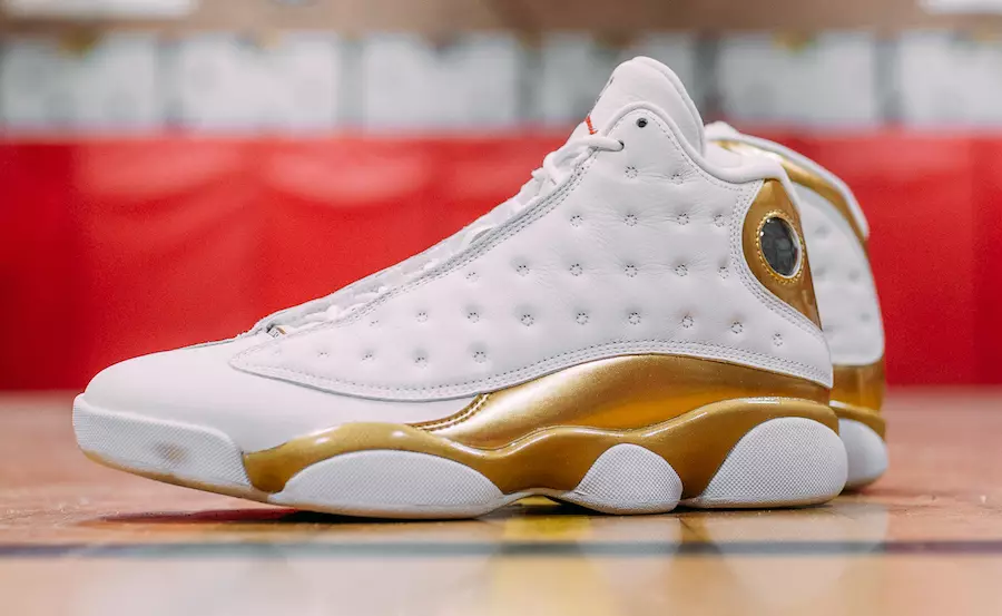 Air Jordan 13 DMP úrslitapakki hvítagull