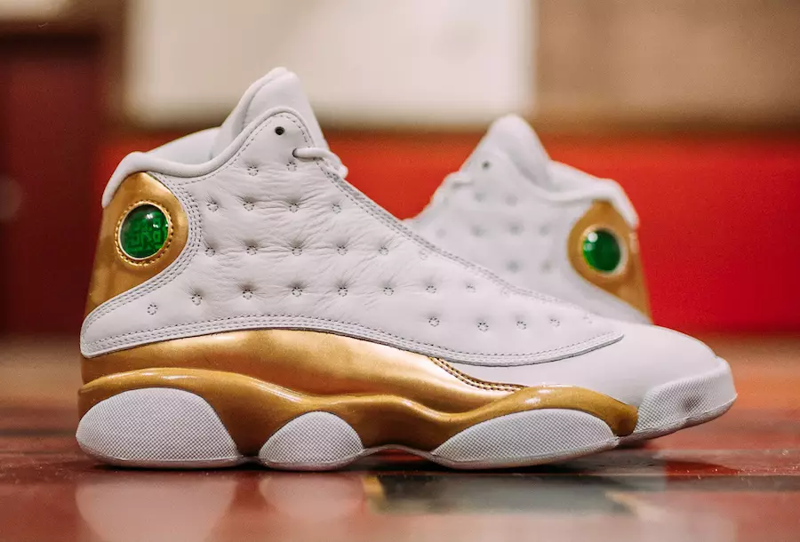 Air Jordan 13 DMP Finals პაკეტი თეთრი ოქრო