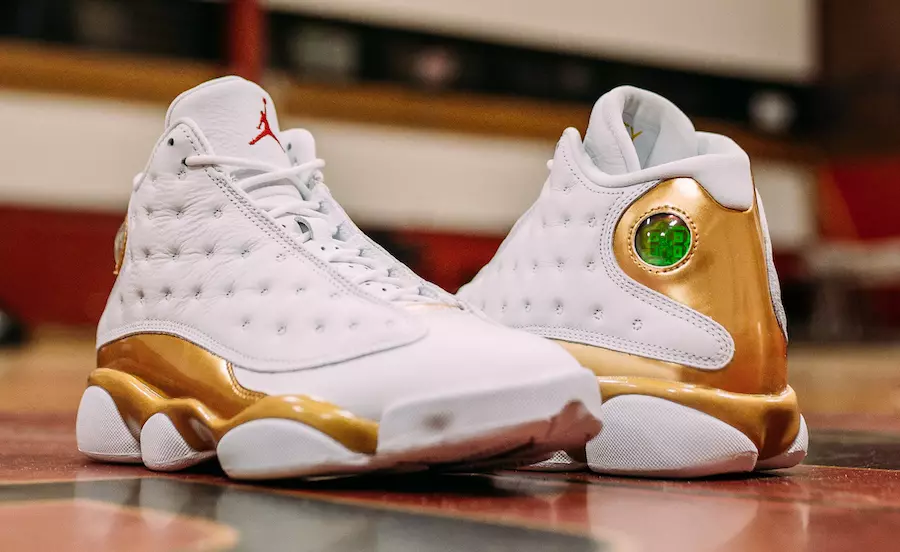 Air Jordan 13 DMP Finals პაკეტი თეთრი ოქრო