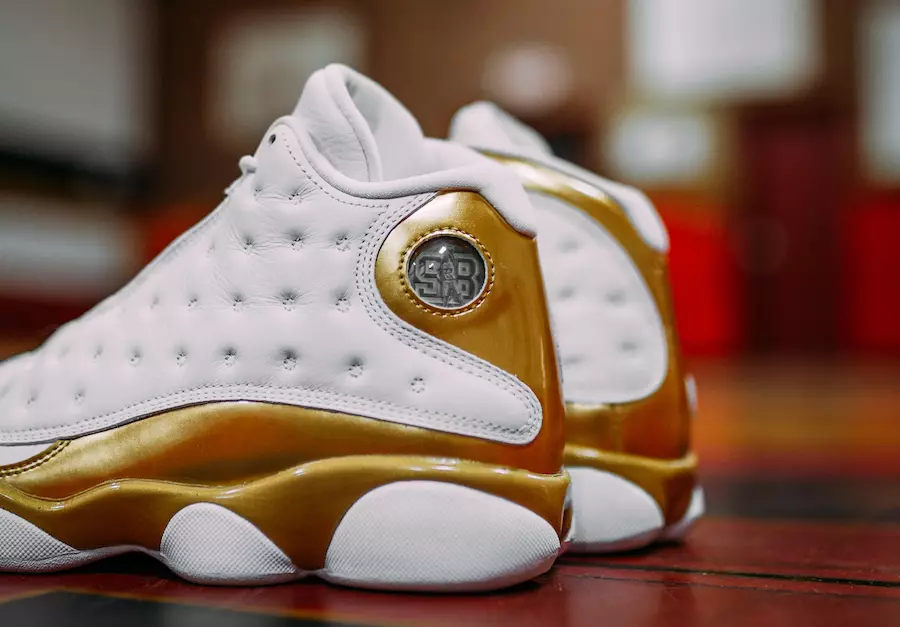 Air Jordan 13 DMP Fainali Pakiti ya Dhahabu Nyeupe