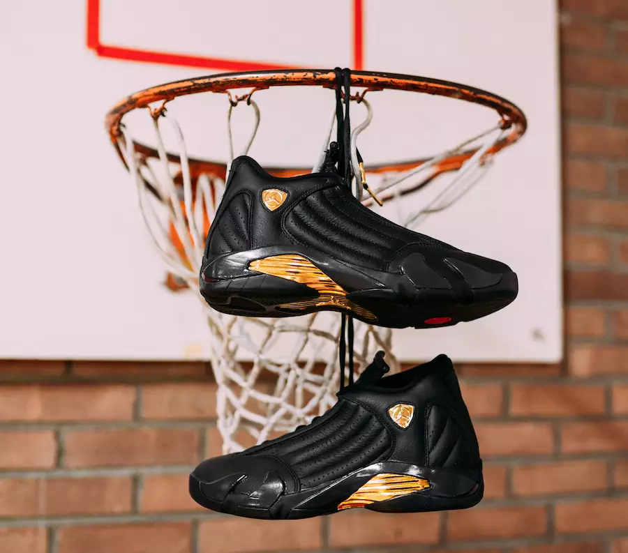 Air Jordan 14 DMP Finals Pack Μαύρο Χρυσό