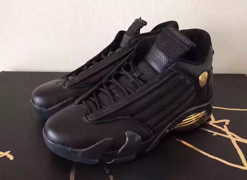 DMP Air Jordan 14 Noir Or Rouge 487471-022