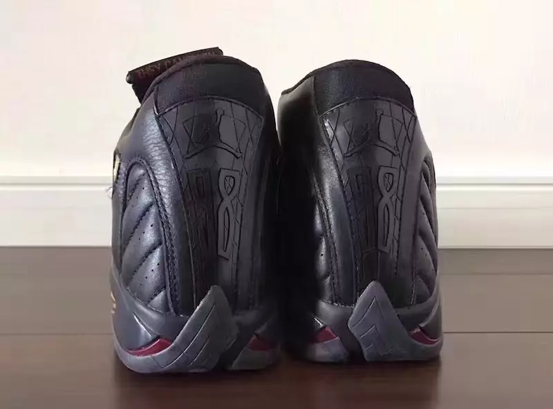 DMP Air Jordan 14 أسود ذهبي أحمر 487471-022