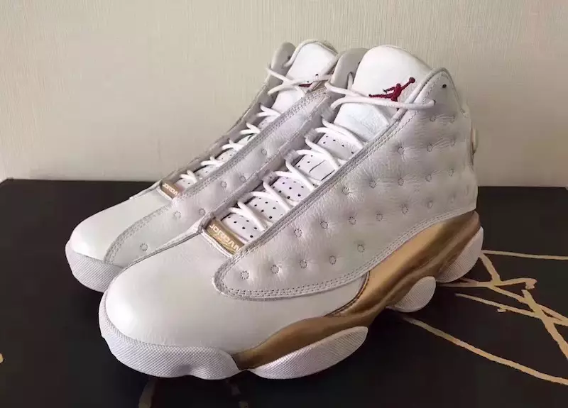 DMP Air Jordan 13 Blanc Or 414571-135