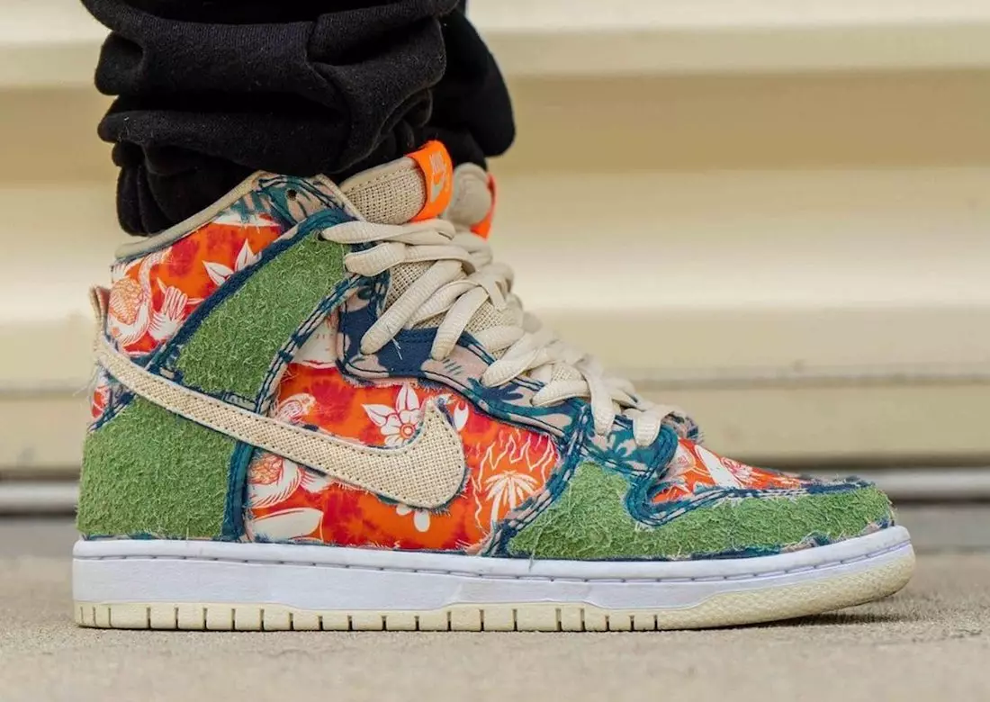 تاریخ انتشار Nike SB Dunk High Hawaii Tear-Away CZ2232-300