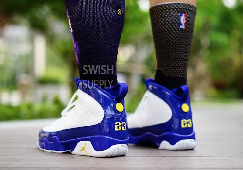 Air Jordan 9 Kobe Bryant Lakers On-Feet