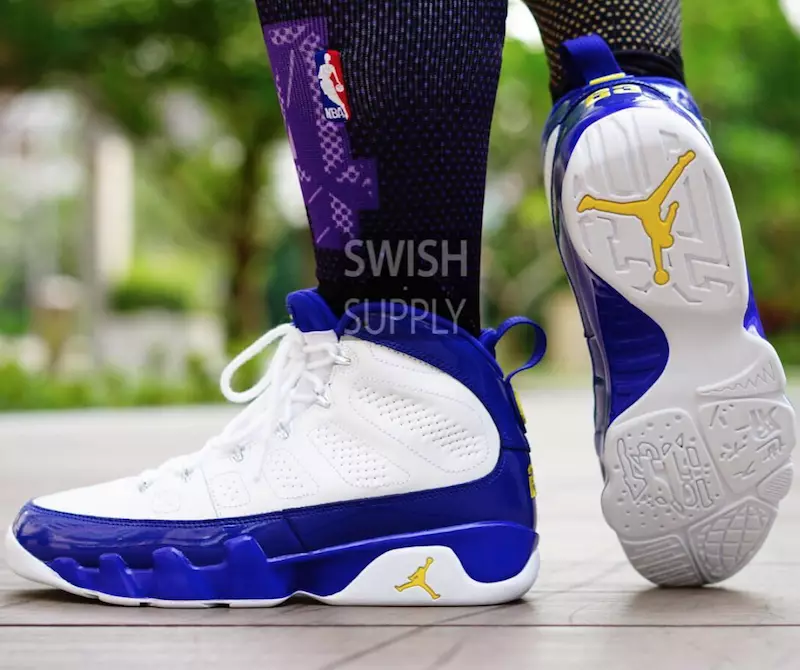 Air Jordan 9 Kobe Bryant Lakers On-Feet