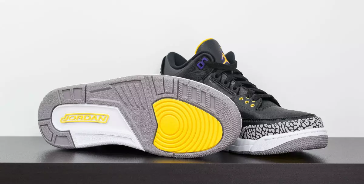 Air Jordan 3 Kobe Lakers Negro