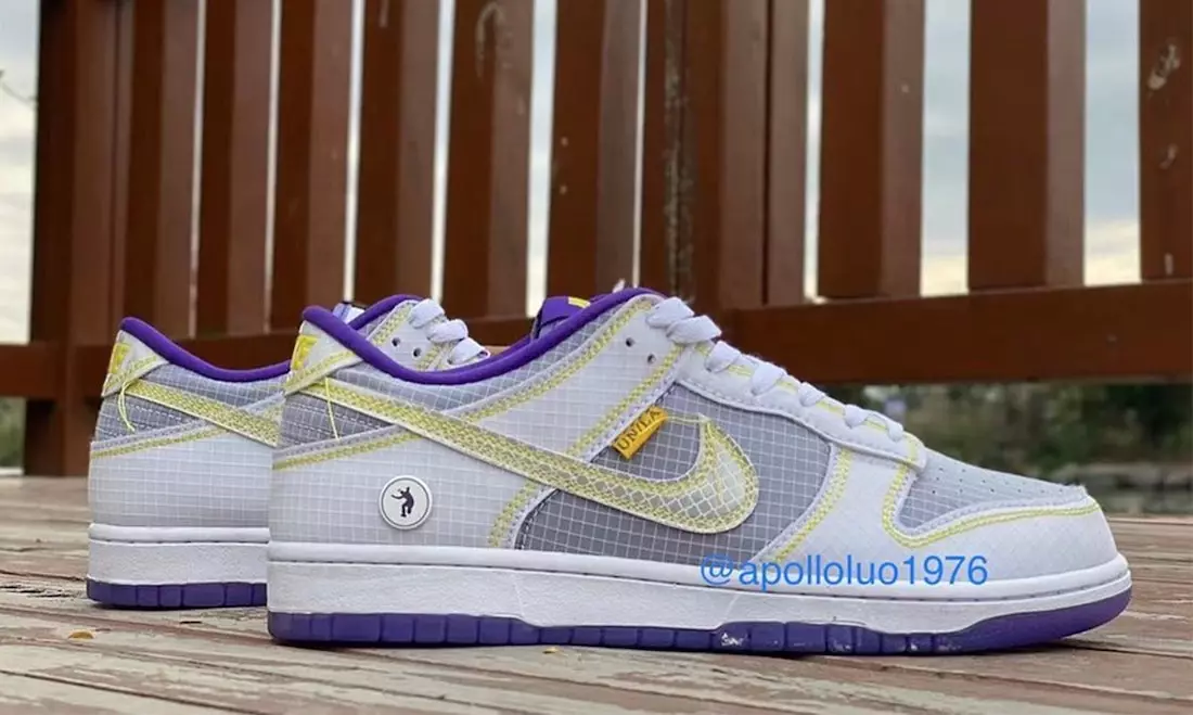 Union Nike Dunk Low Purple Yellow Datum vydání