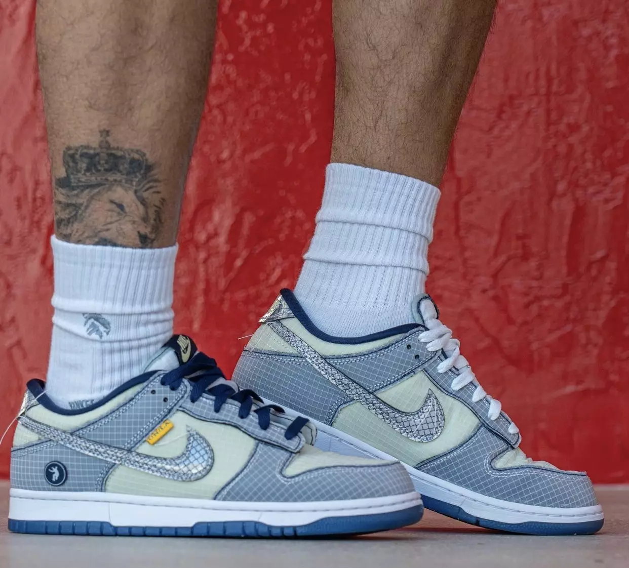 Union Nike Dunk Low Midnight Navy Marine Minuit DJ9649-401 Tanggal Rilis On-Feet