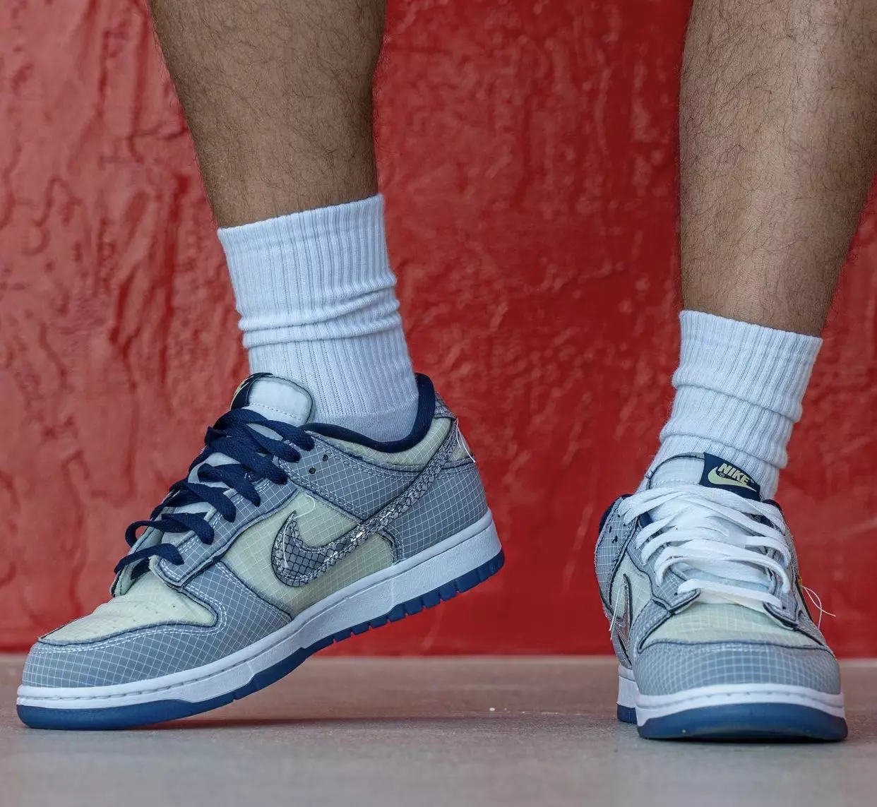 Union Nike Dunk Low Midnight Navy Marine Minuit DJ9649-401 Release Date On-Feet