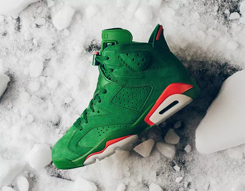 Air Jordan 6 Gatorade NRG Майк сыяктуу жашыл замша