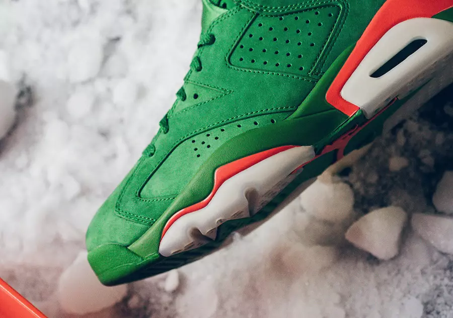 Air Jordan 6 Gatorade NRG זמש ירוק כמו מייק