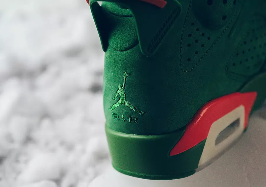 Air Jordan 6 Gatorade NRG vihreä mokkanahka kuin Mike