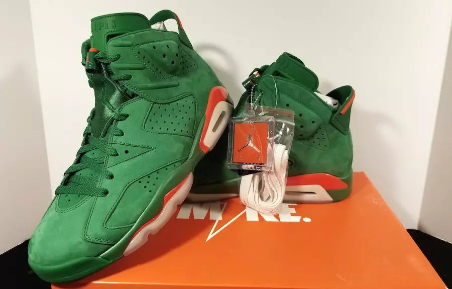 Air Jordan 6 Gatorade Pine Green Orange Blaze AJ5986-335